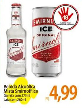Atacadão Bebida Alcoólica Mista Smirnoff Ice 275ml oferta