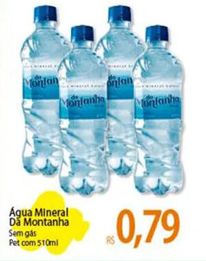 Atacadão Água Mineral Da Montanha 510ml oferta