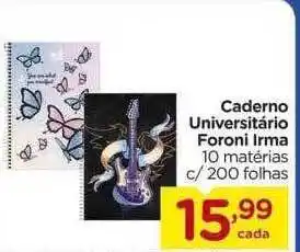 Carrefour Caderno universitário foroni irma oferta