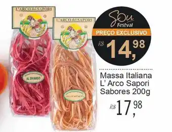 Festval Massa italiana l'arco sapori sabores oferta