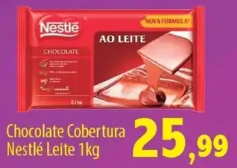 Econômico Atacadão Chocolate Cobertura Nestle Leite 1kg oferta