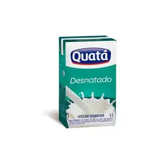 Supermercados Paraná Leite desnatado longa vida quatá caixa 1l oferta