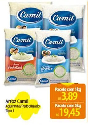 Atacadão Arroz Camil 1kg oferta