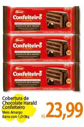 Atacadão Cobertura de Chocolate Harald Confeiteiro 1.01kg oferta