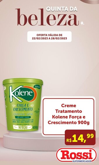 Creme Tratamento Kolene Força e Crescimento 900g
