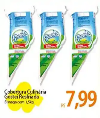Atacadão Cobertura Culinária Gostei Resfriada 1.5kg oferta