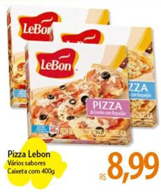 Atacadão Pizza Lebon 400g oferta