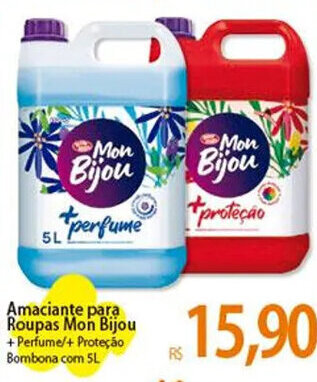 Atacadão Amaciante para roupas Mon Bijou 5L oferta