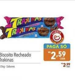 Supermercados Condor Biscoito recheado trakinas oferta