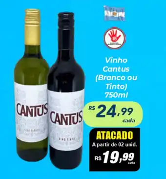 Barbosa Supermercados Vinho Contus 750ml (branco ou tinto) oferta
