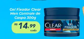 Barbosa Supermercados Gel Fixador Clear Men Controle de Caspa 300g oferta