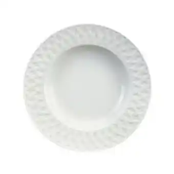 Novo Mundo Prato raso em porcelana limoges louisiane blanc 26,5cm oferta