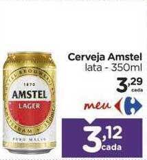 Carrefour Cerveja amstel oferta