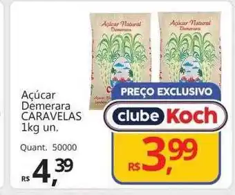 Supermercados Koch Açúcar demerara caravelas oferta