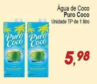 Villefort Atacadista Água de coco puro coco oferta