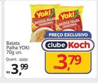 Supermercados Koch Batata palha yoki oferta
