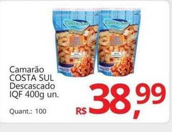 Supermercados Koch Camarão costa sul descascado iqf oferta
