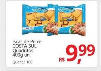 Supermercados Koch Iscas de peixe costa sul quadritos oferta