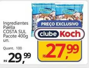 Supermercados Koch Ingredientes paella costa sul oferta