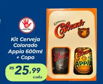 Barbosa Supermercados Kit Cerveja Colorado Appia 600ml + Copo oferta