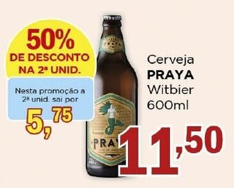 Supermercados Mundial Cerveja Praya Witbier 600ml oferta
