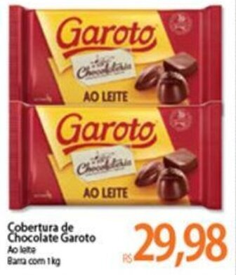 Atacadão Cobertura de Chocolate Garoto 1kg oferta