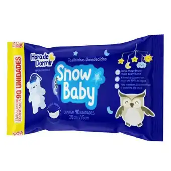 Lenço umedecido hora de dormir snow baby 90 unidades