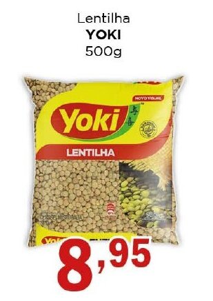 Supermercados Mundial Lentilha Yoki 500g oferta