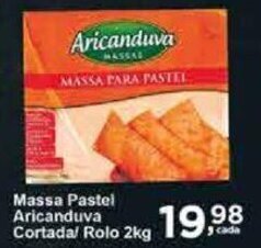 Rossi Supermercado Massa Pastel Aricanduva Cortada/ Rolo 2kg oferta