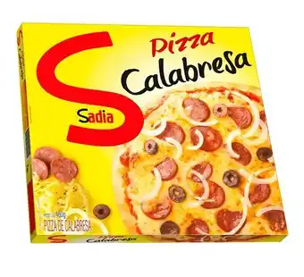 Mialich Supermercados Pizza sadia calabresa 460g oferta