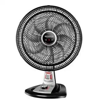 Pão de Açúcar Ventilador de mesa mondial turbo com sistema de repelente em pastilha com 03 velocidades preto e prata - vtx-40-8p-rp - 110v oferta