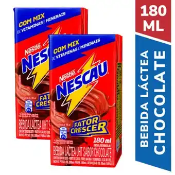 Super Lagoa Bebida láctea nestle nescau activ-go 180ml oferta