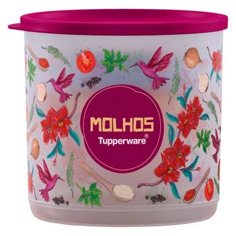 Tupperware Refri line redondo molhos 1,1 litros floral oferta