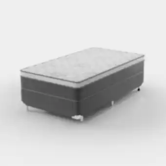 Novo Mundo Conjunto box solteirão, molas ensacadas, d26, tecido 100% poliéster, 108x198cm - royal oferta