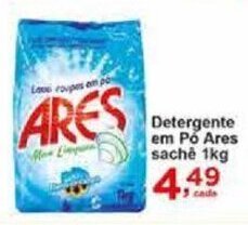 Rossi Supermercado Detergente em pó Ares sachê 1kg oferta