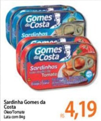 Atacadão Sardinha Gomes da Costa 84g oferta