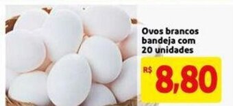 Extra Supermercado Ovos Branco bandeja com 20 unidades oferta