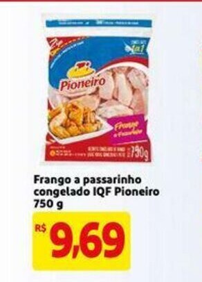 Extra Supermercado Frango a Passarinho Congelado IQF Pioneiro 750g oferta