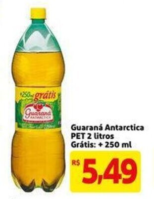 Extra Supermercado Guarana Antarctica Pet 2L Gratis + 250ml oferta