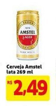 Extra Supermercado Cerveja Amstel lata 269ml oferta
