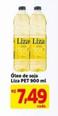 Extra Supermercado Oleo de soja Liza Pet 900ml oferta