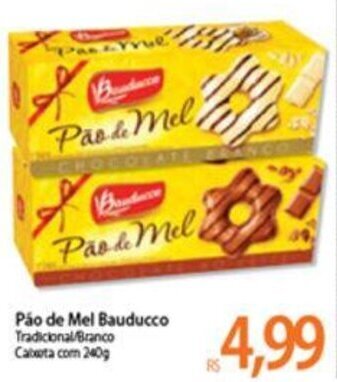 Atacadão Pao de Mel Bauducco 240g oferta