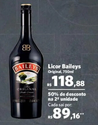 Sam's Club Licor Baileys 750ml oferta