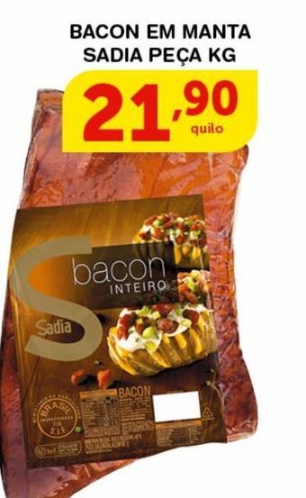 Roldão Bacon em manta sadia peça kg oferta