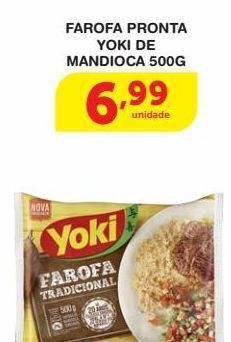 Roldão Farofa pronta yoki de mandioca 500g oferta