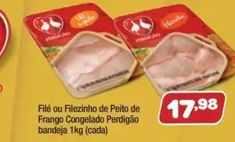 Costazul Supermercados Filé ou filezinho de peito de frango congelado perdigão 1kg oferta