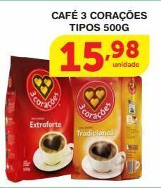 Roldão Café 3 corações tipos 500g oferta