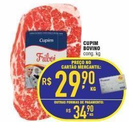 Mercantil Rodrigues Cupim bovino kg oferta