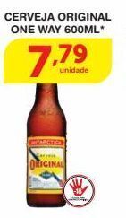 Roldão Cerveja original one way 600ml* oferta