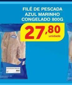 Filé de pescada azul marinho congelado 800g